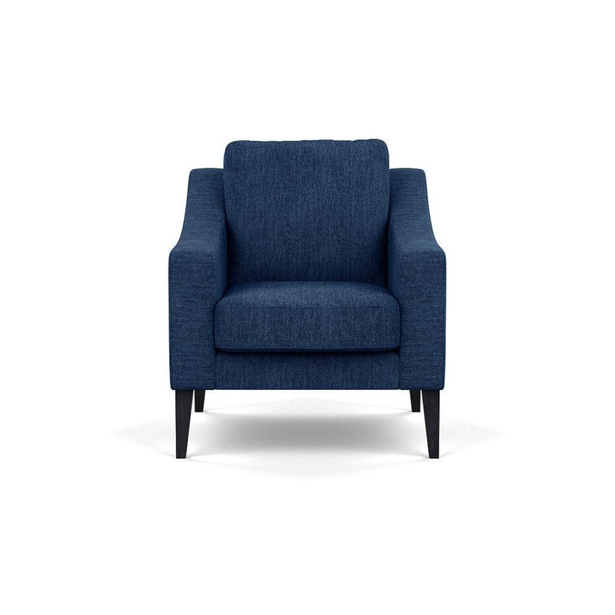 Heal's Richmond Armchair Smart Luxe Velvet Ocean Black Feet - Heal's UK Furniture – image 43