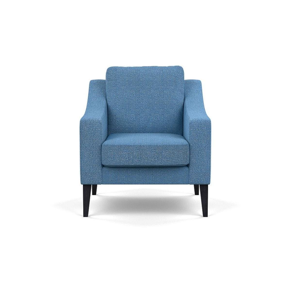 Heal's Richmond Armchair Smart Luxe Velvet Ocean Black Feet - Heal's UK Furniture – image 46