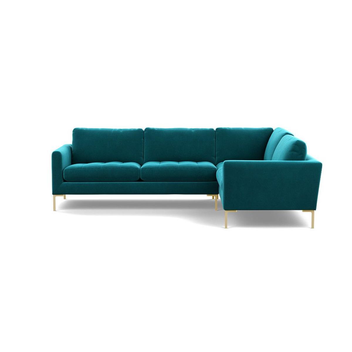 Heal's Richmond Armchair Smart Luxe Velvet Ocean Black Feet - Heal's UK Furniture – image 48