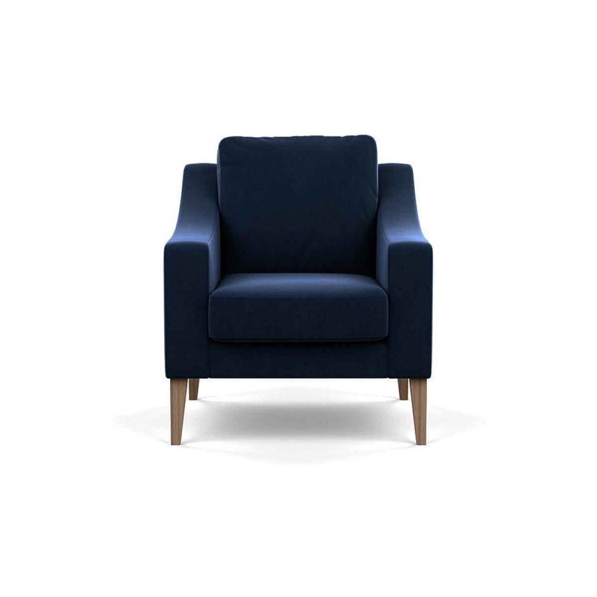 Heal's Richmond Armchair Smart Luxe Velvet Ocean Black Feet - Heal's UK Furniture – image 49