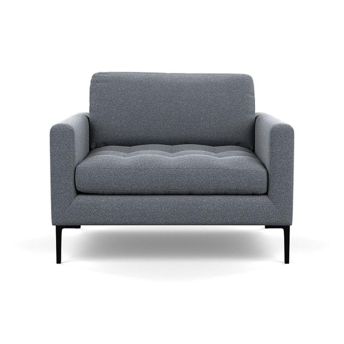 Heal's Richmond Armchair Smart Luxe Velvet Ocean Black Feet - Heal's UK Furniture – image 52