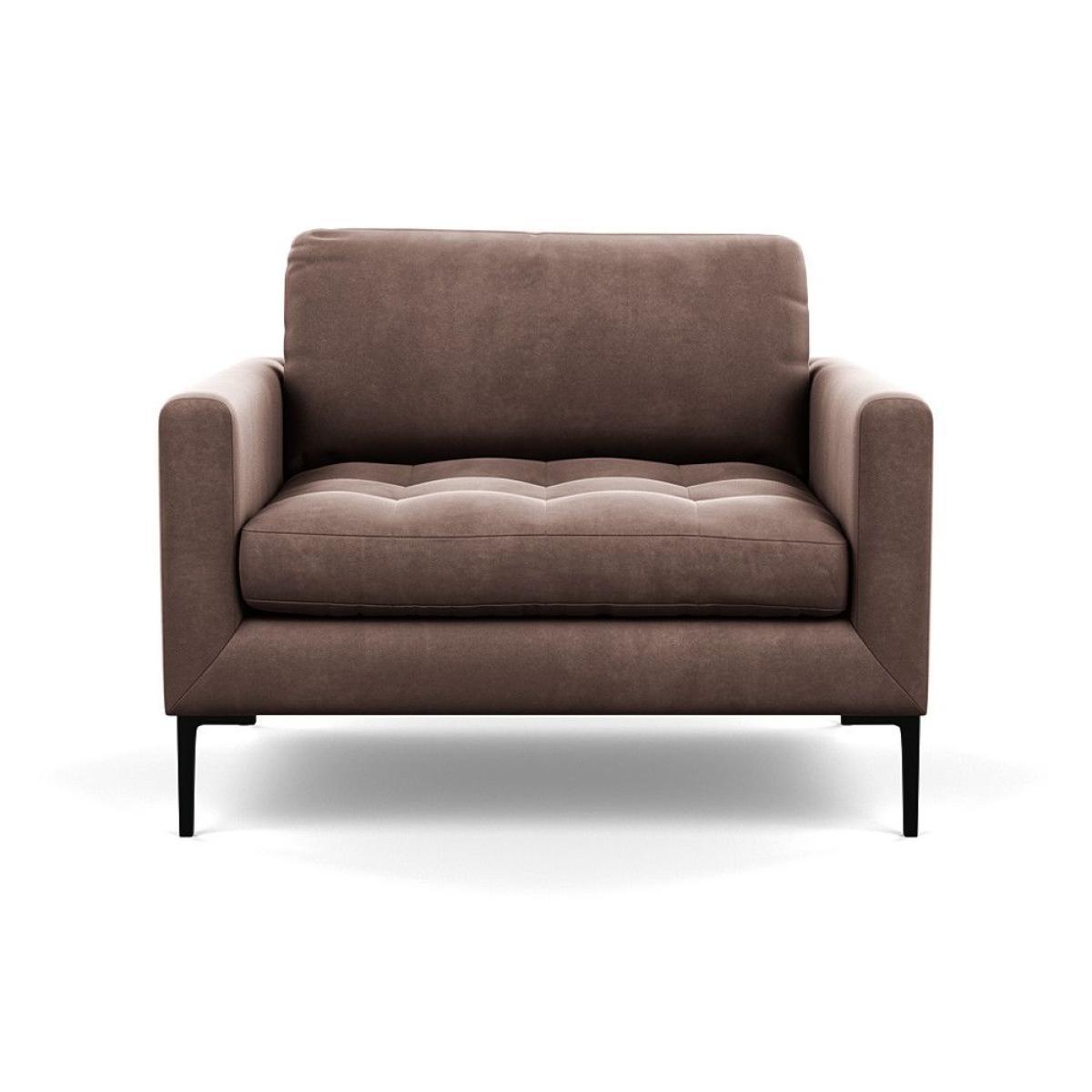 Heal's Richmond Armchair Smart Luxe Velvet Ocean Black Feet - Heal's UK Furniture – image 59