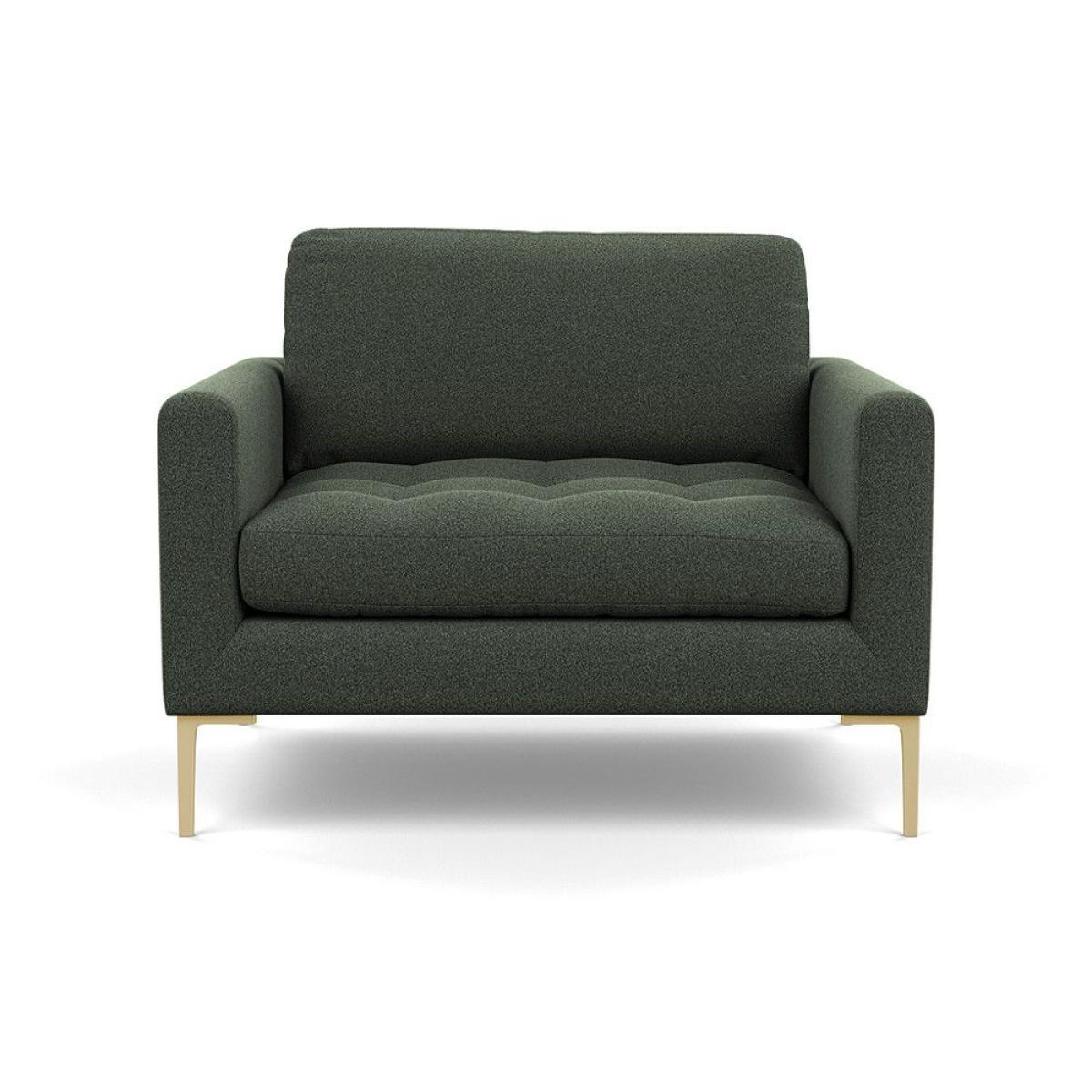 Heal's Richmond Armchair Smart Luxe Velvet Ocean Black Feet - Heal's UK Furniture – image 66