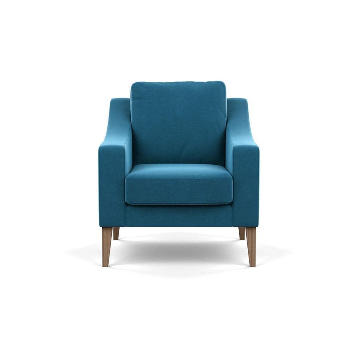 Heal's Richmond Armchair Smart Luxe Velvet Ocean Black Feet - Heal's UK Furniture – image 75