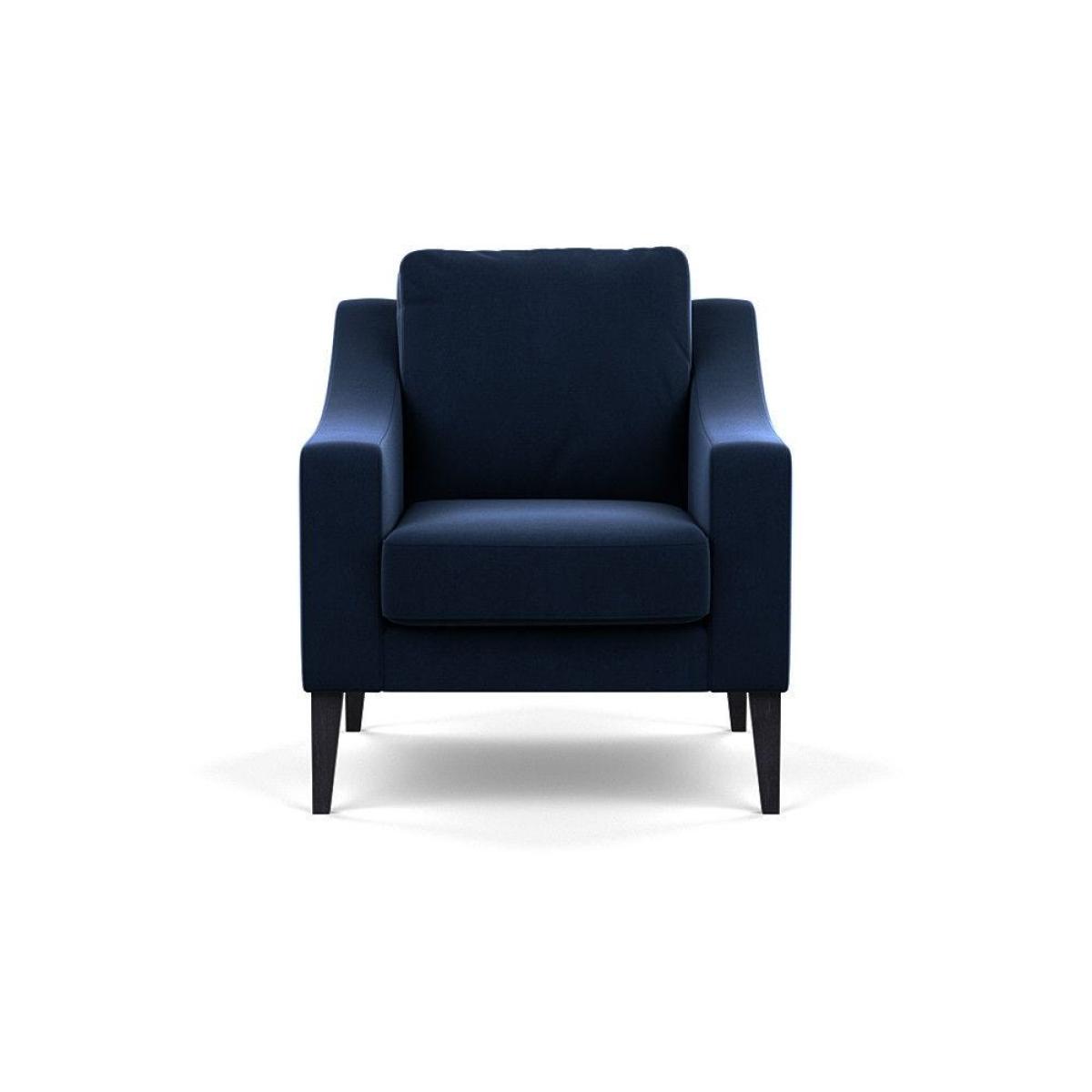 Heal's Richmond Armchair Smart Luxe Velvet Ocean Black Feet - Heal's UK Furniture – image 96