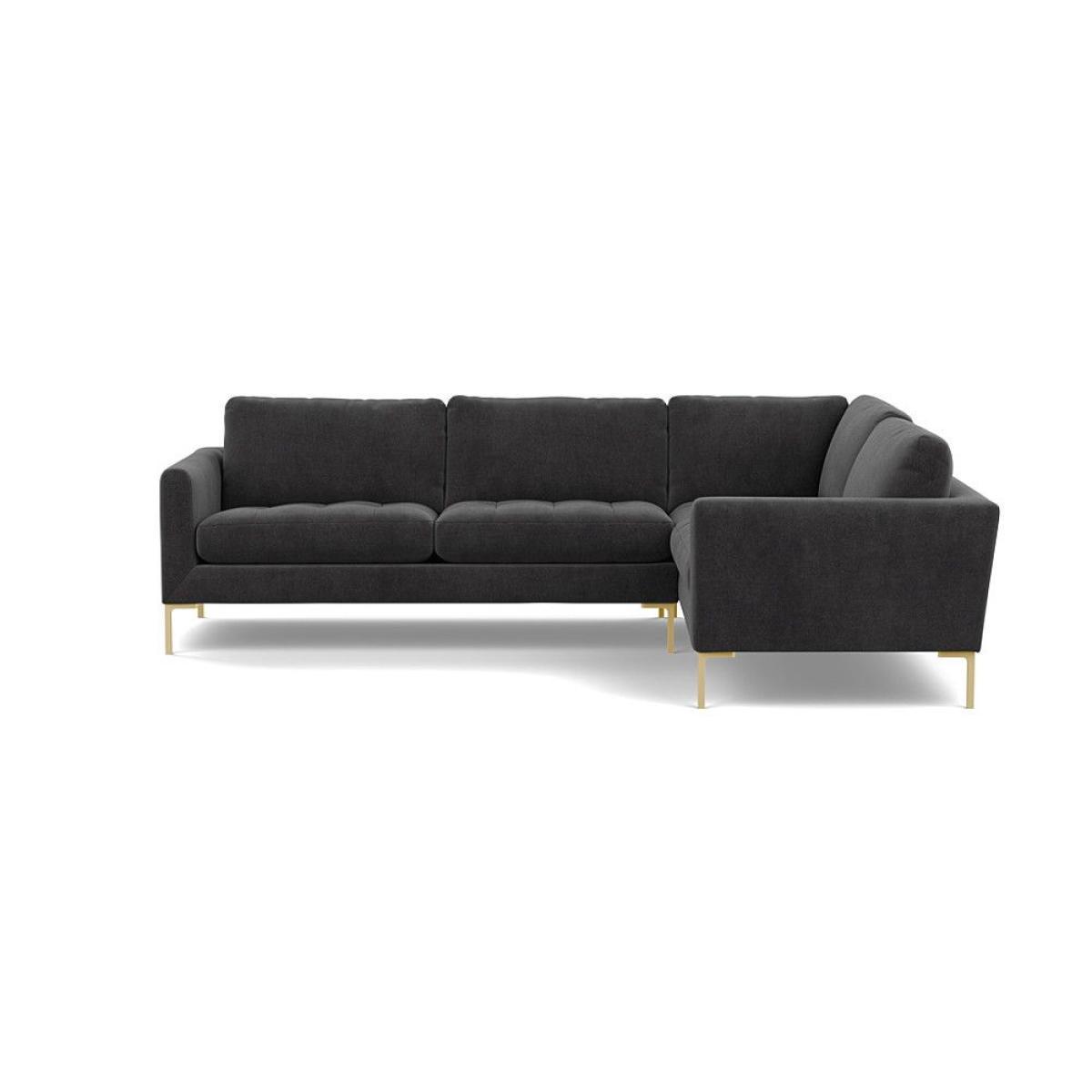 Heal's Richmond Armchair Smart Luxe Velvet Ocean Black Feet - Heal's UK Furniture – image 100