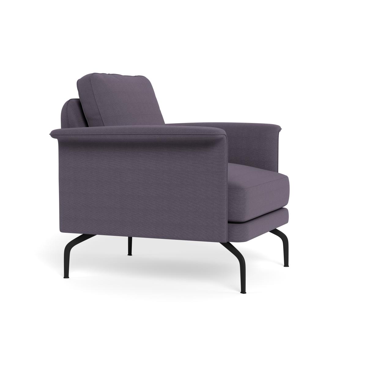 Heal's Iver Armchair Linen Shadow Black Feet – image 3