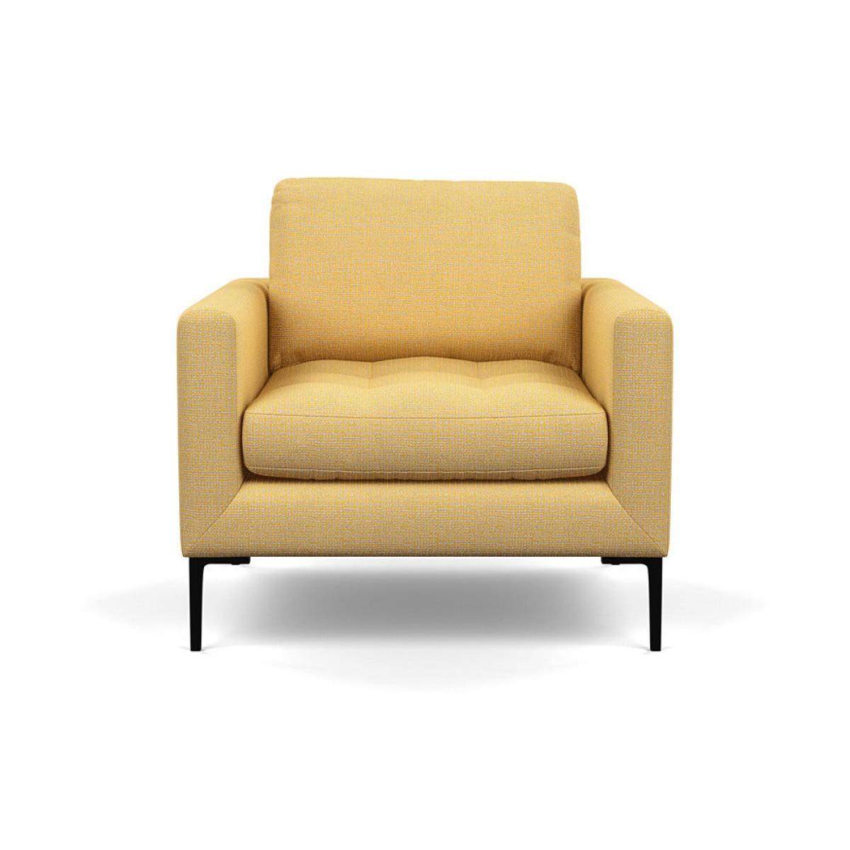 Heal's Eton Armchair Tejo Recycled Ochre Black Feet – image 2