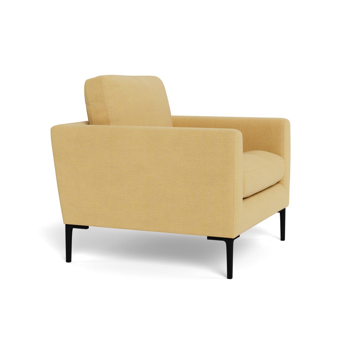 Heal's Eton Armchair Tejo Recycled Ochre Black Feet – image 3