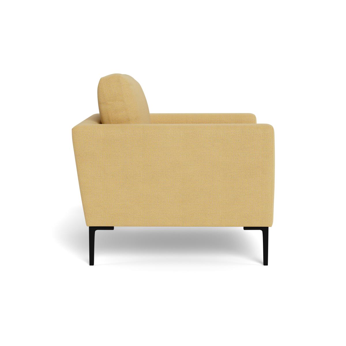 Heal's Eton Armchair Tejo Recycled Ochre Black Feet – image 4