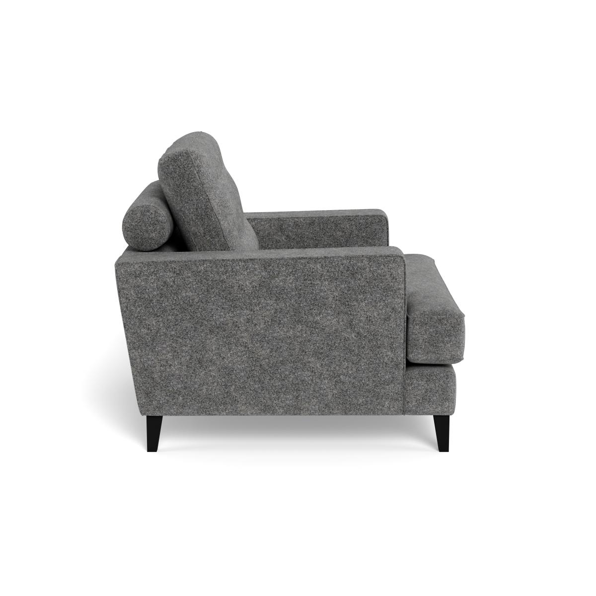 Heal's Mistral Armchair Melton Wool Shale Black – image 4
