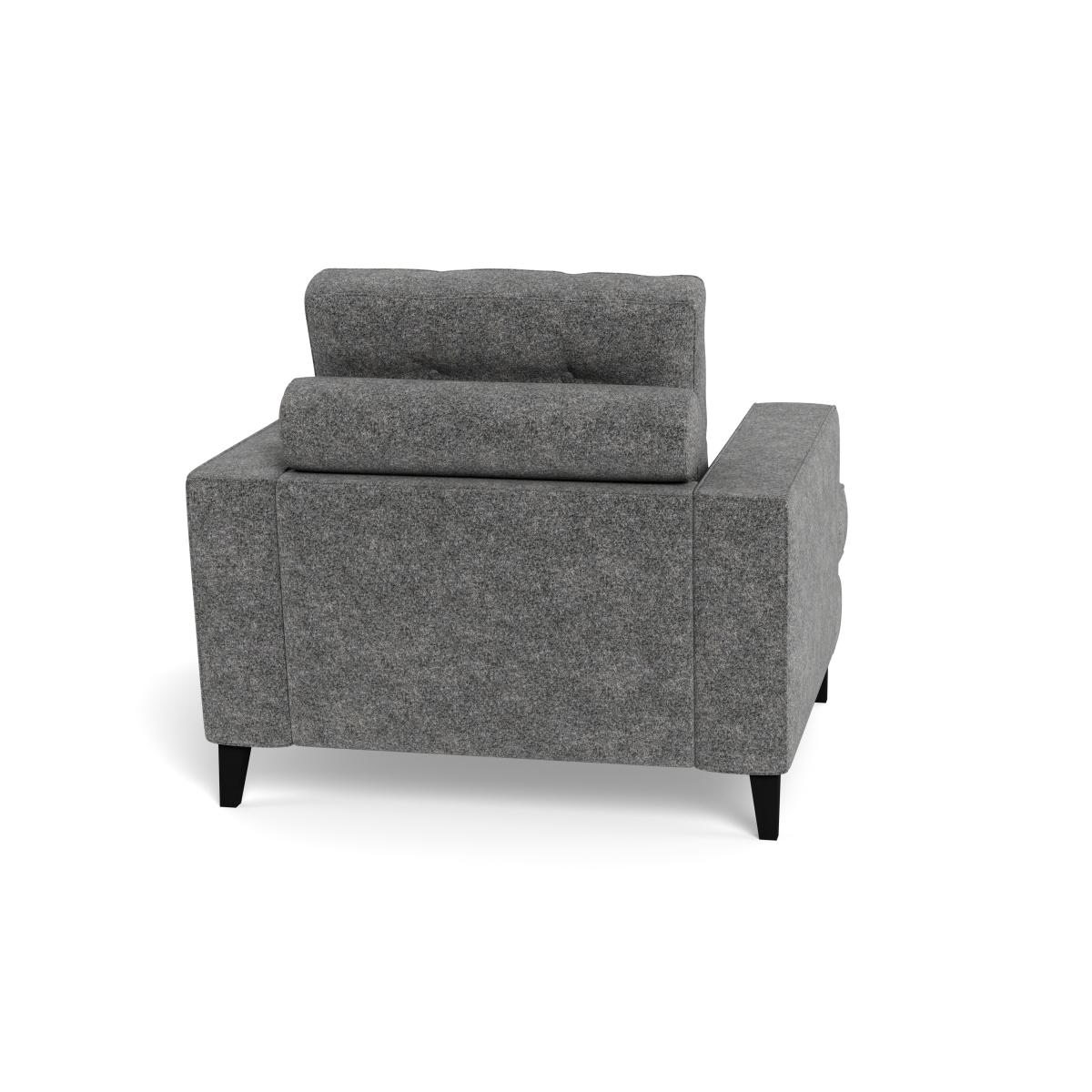 Heal's Mistral Armchair Melton Wool Shale Black – image 6