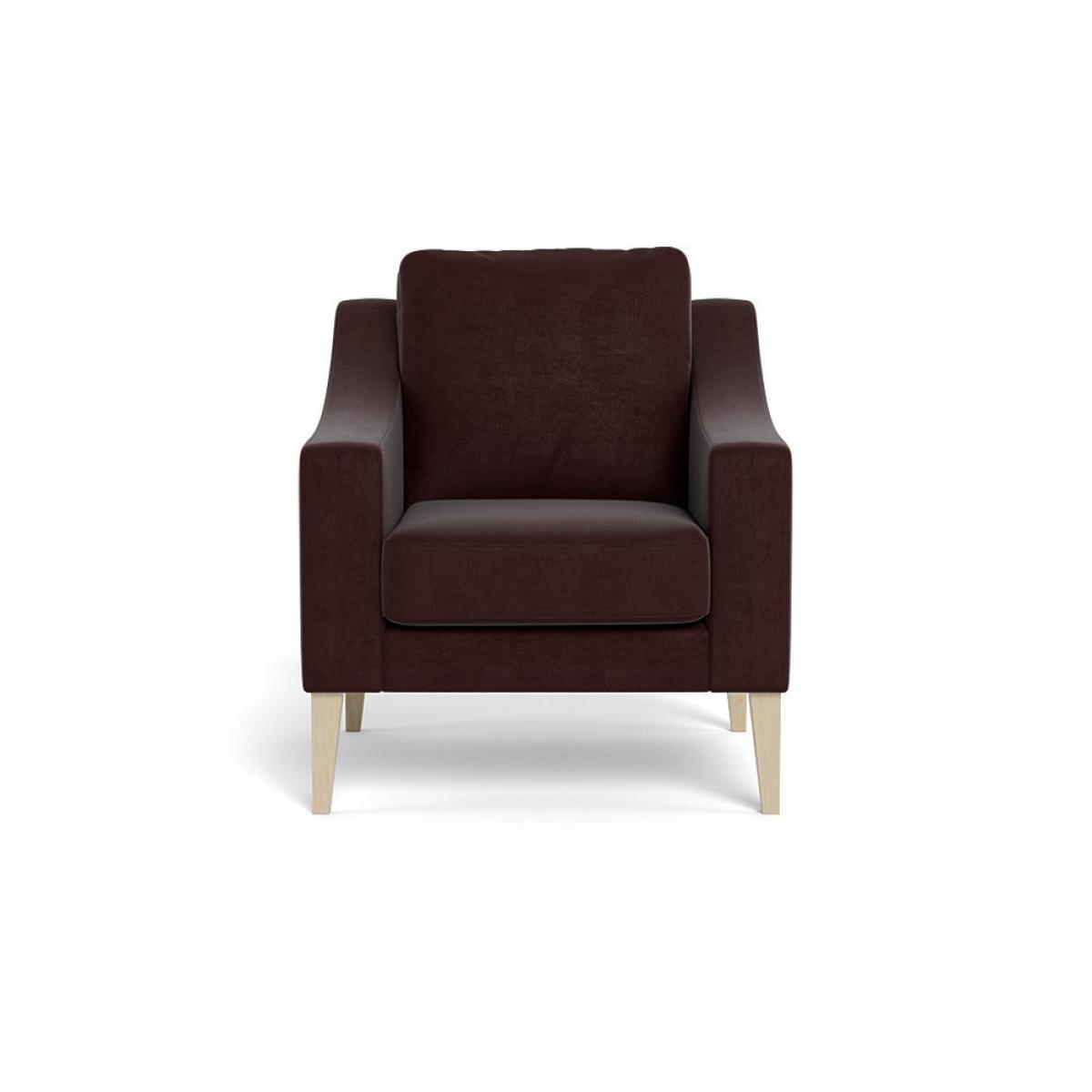 Heal's Richmond Armchair Smart Luxe Velvet Acorn Natural Beech Feet – image 2
