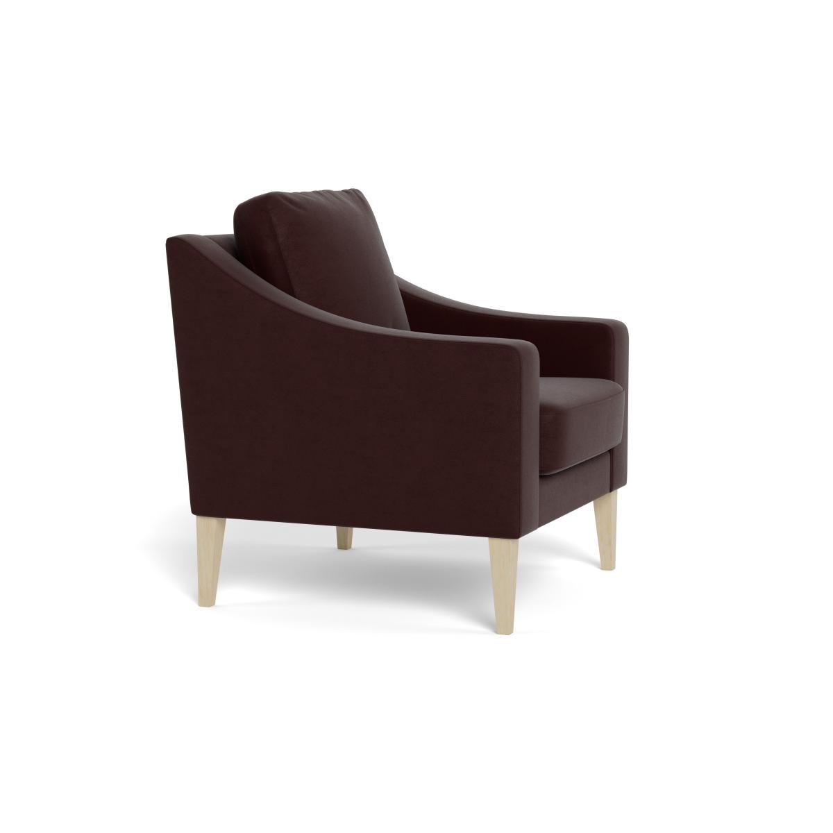 Heal's Richmond Armchair Smart Luxe Velvet Acorn Natural Beech Feet – image 3
