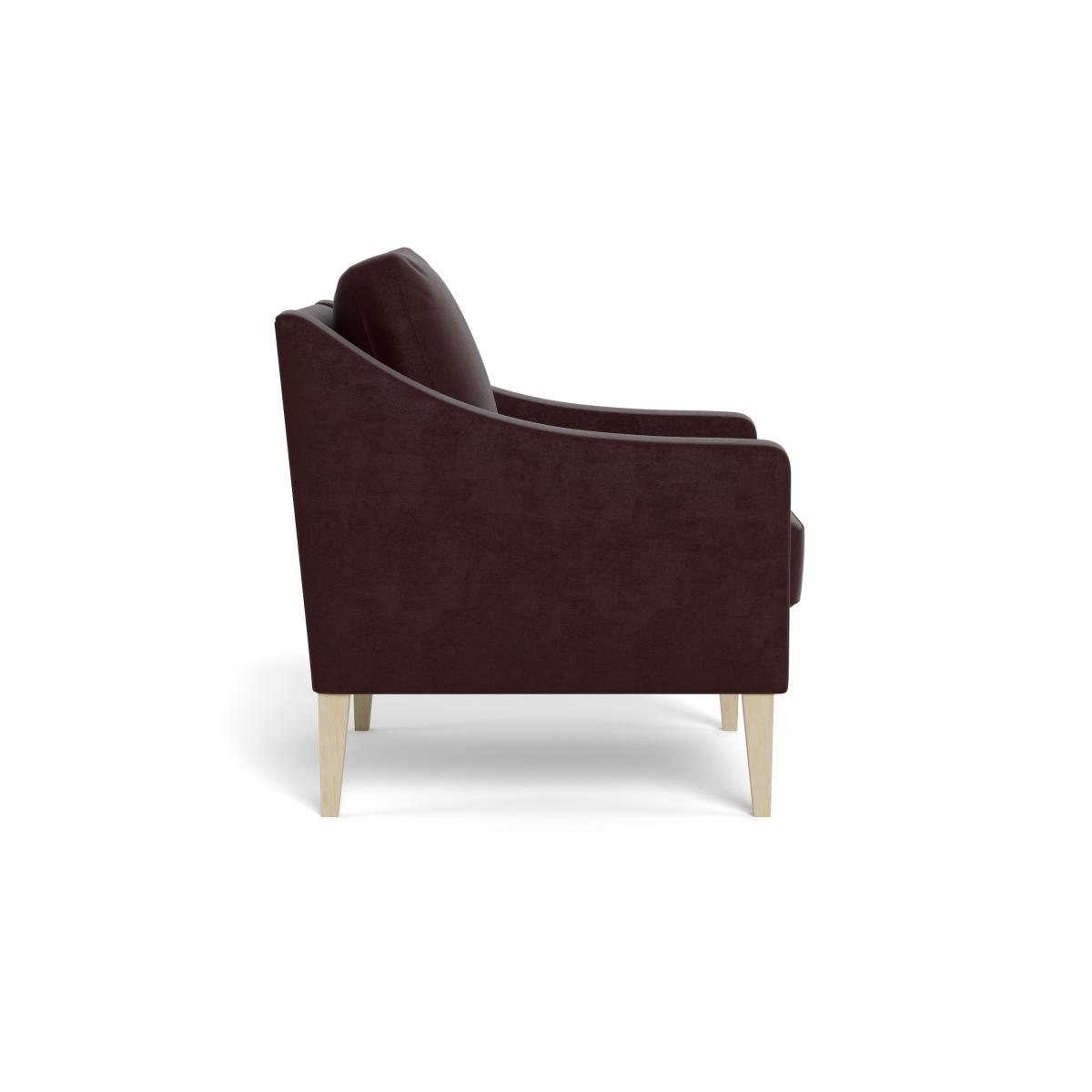 Heal's Richmond Armchair Smart Luxe Velvet Acorn Natural Beech Feet – image 4