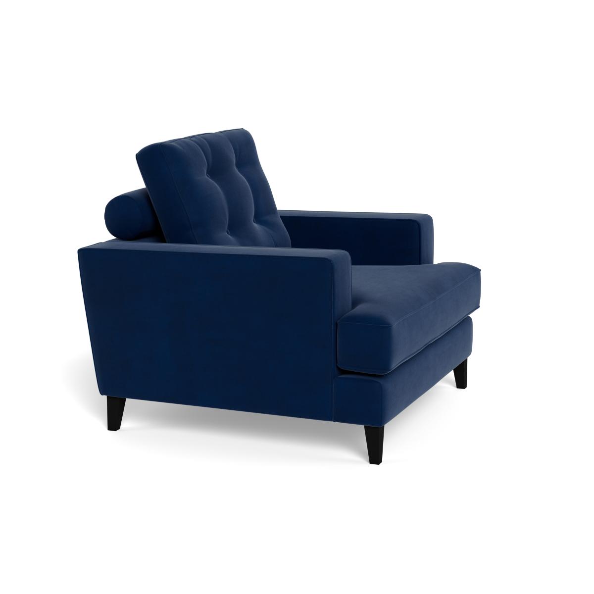 Heal's Mistral Armchair Velvet Midnight Black Feet – image 3