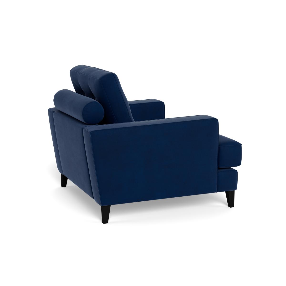 Heal's Mistral Armchair Velvet Midnight Black Feet – image 5