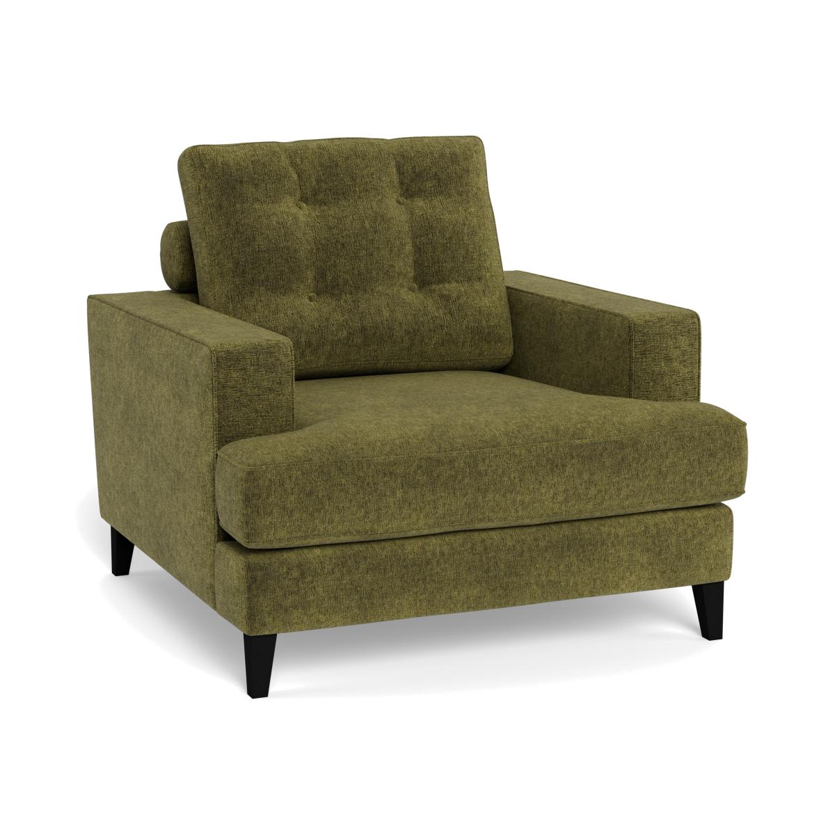 Heal's Mistral Armchair Boucle Velvet Wilder Natural Beech Feet – image 1