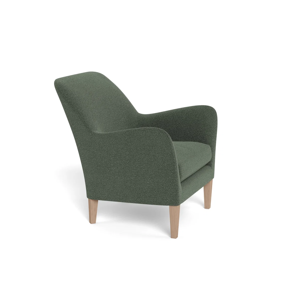 Heal's Wallis Armchair Boucle Fern Black Painted Oak Feet – image 2