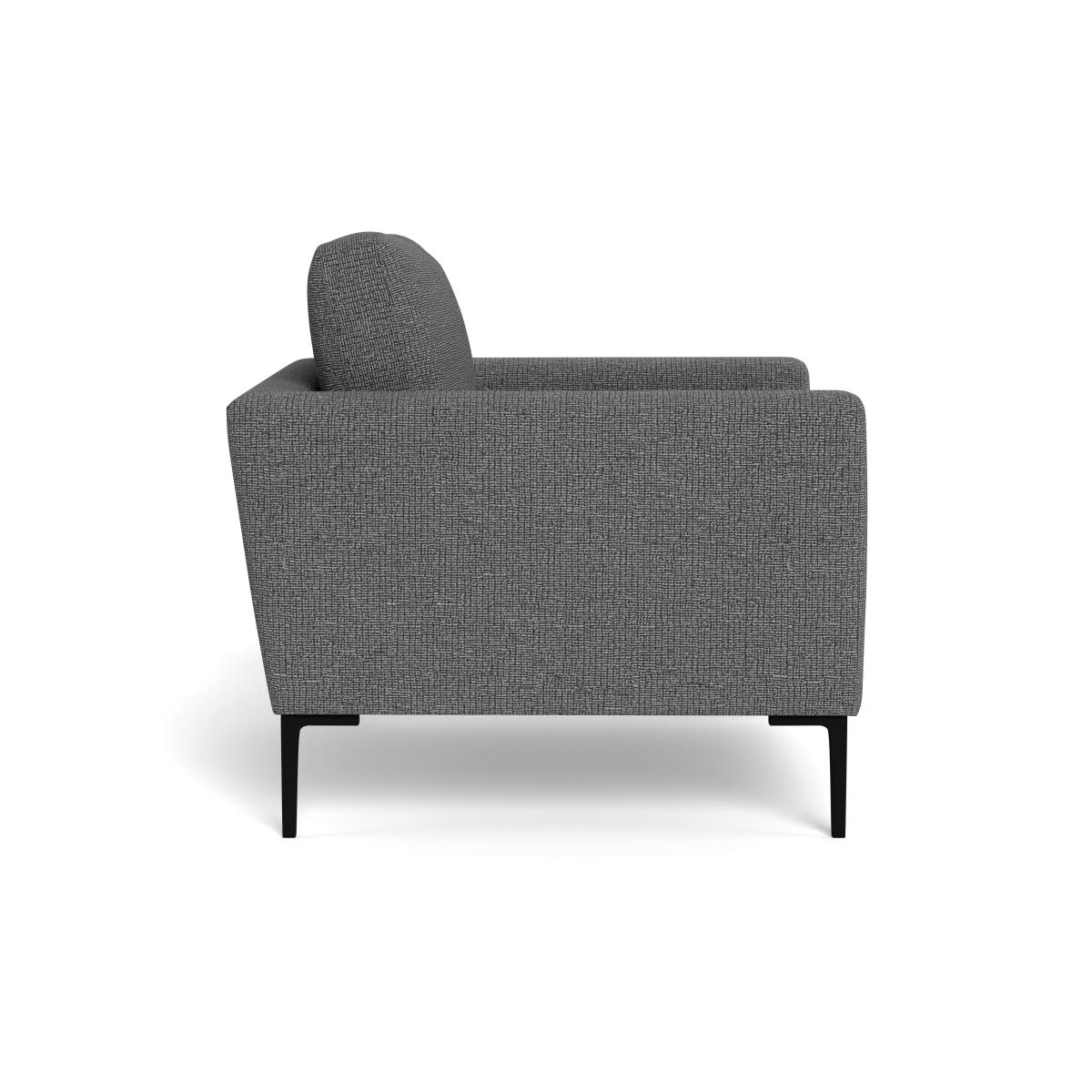 Heal's Eton Armchair Tejo Recycled Noir Brass Feet – image 4
