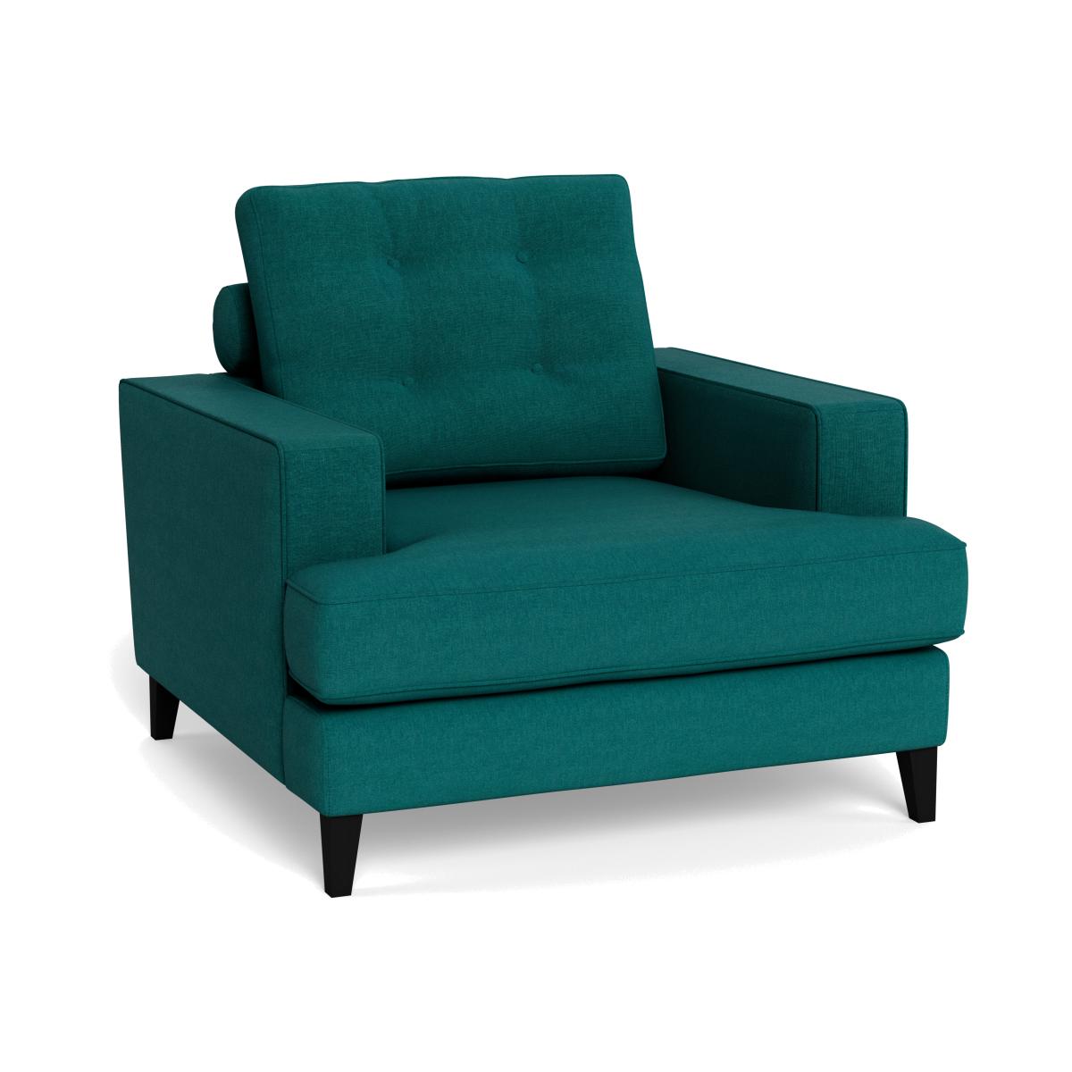 Heal's Mistral Armchair Brushed Cotton Pine Black Feet – image 1