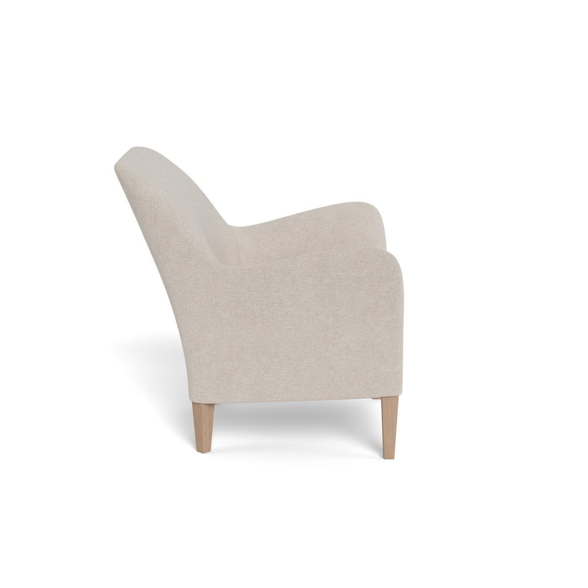 Heal's Wallis Armchair Texture Limestone Stained Oak Feet - Heal's UK Furniture – image 3