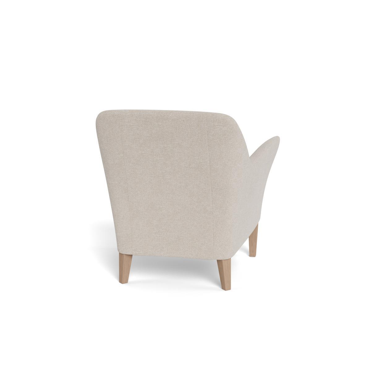 Heal's Wallis Armchair Texture Limestone Stained Oak Feet - Heal's UK Furniture – image 5