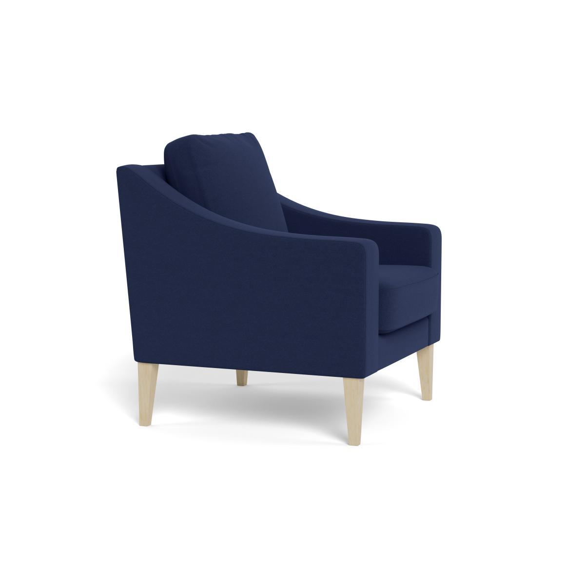 Heal's Richmond Armchair Melton Wool New Navy Black Feet - Heal's UK Furniture – image 2