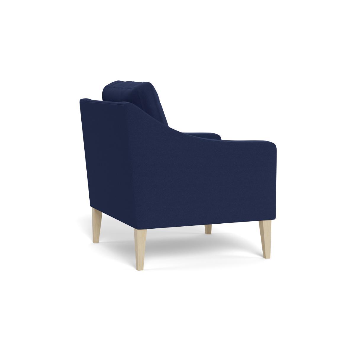 Heal's Richmond Armchair Melton Wool New Navy Black Feet - Heal's UK Furniture – image 4