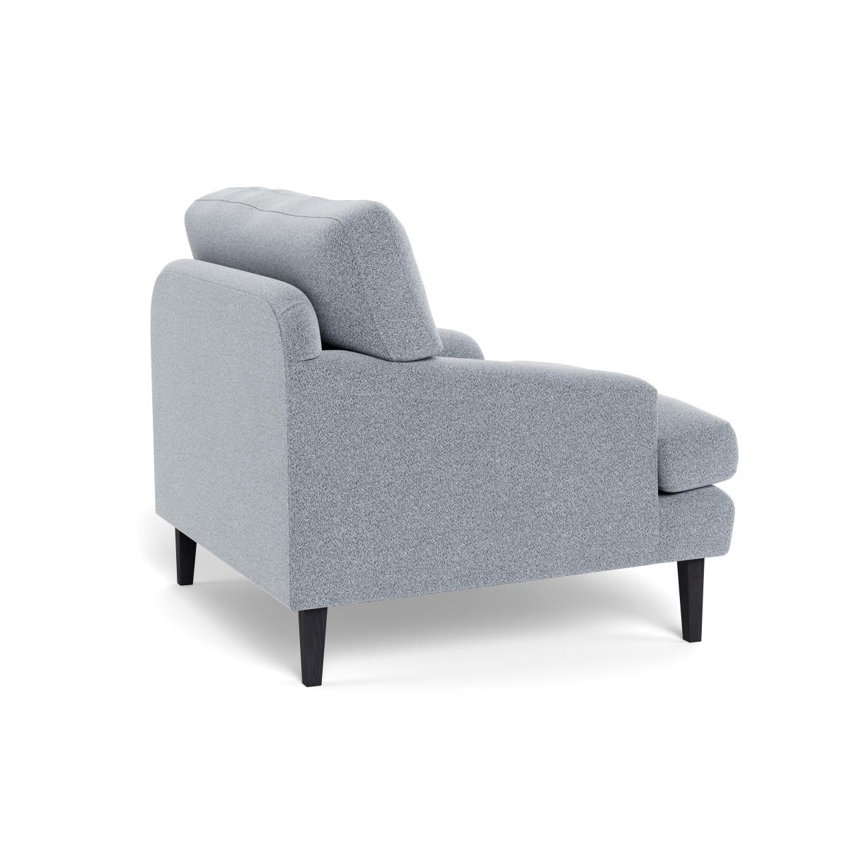 Heal's Stanton Armchair Boucle Steel Black Feet – image 5