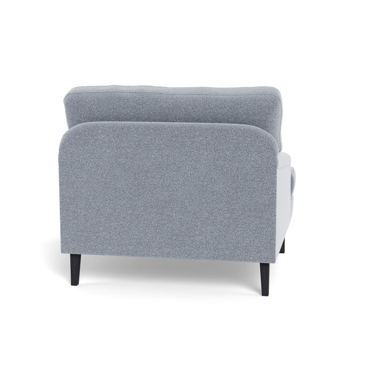 Heal's Stanton Armchair Boucle Steel Black Feet – image 6