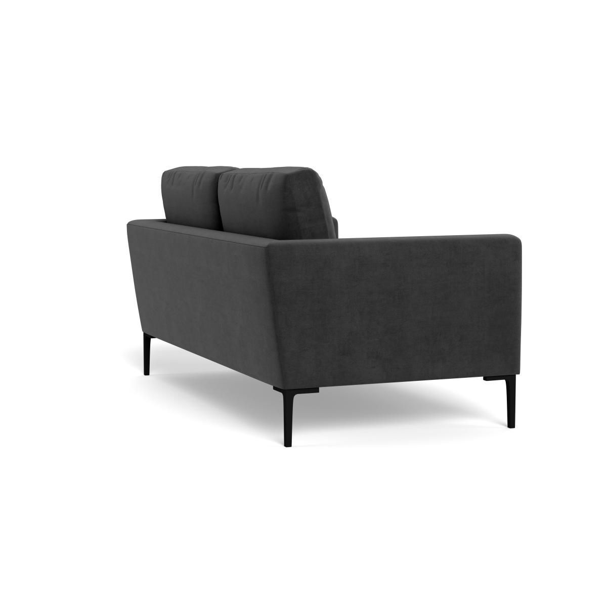 Heal's Eton 2 Seater Sofa Smart Luxe Velvet Nickel Black Feet - Heal's UK Furniture – image 4