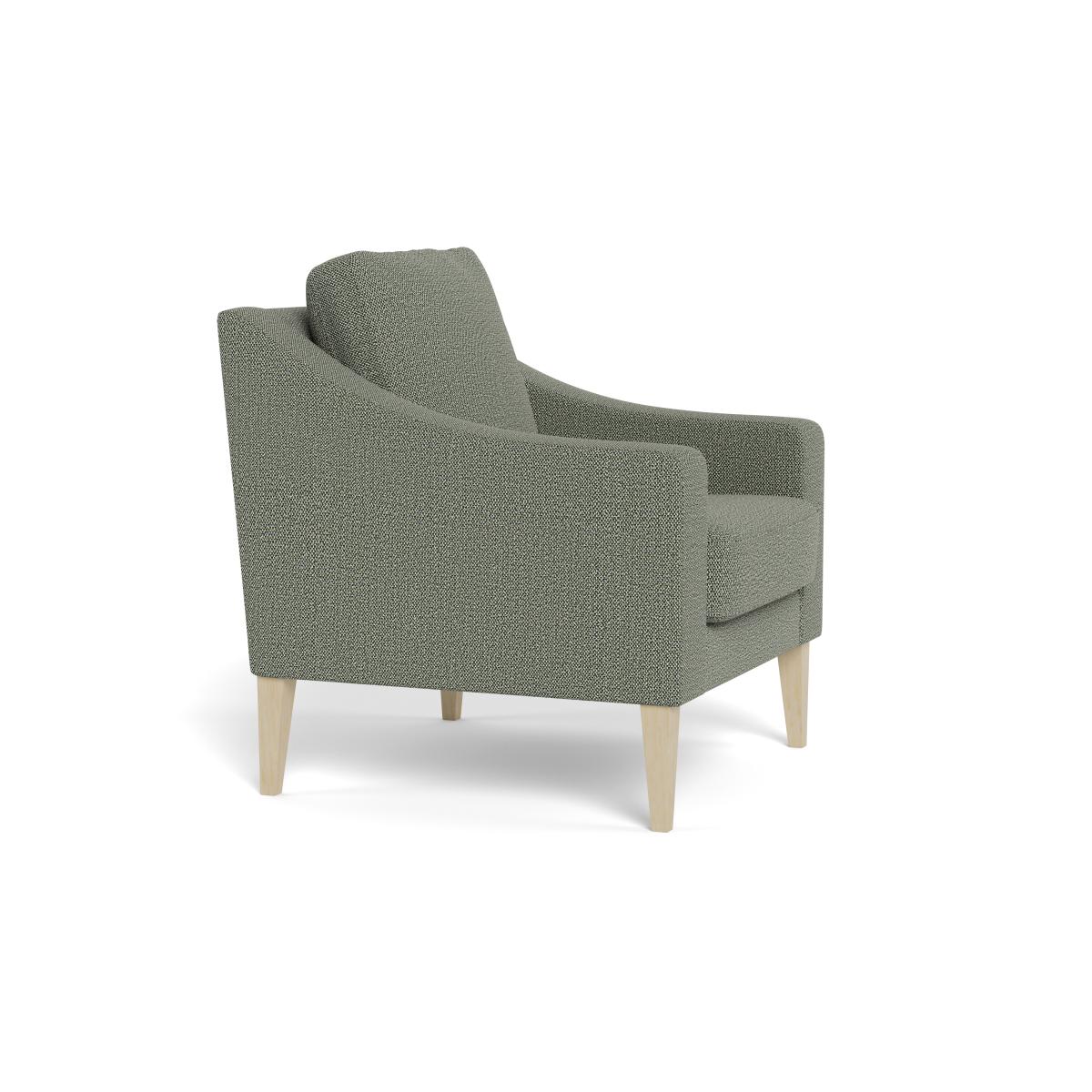 Heal's Richmond Armchair Boucle Tweed Lapis Black Beech Feet – image 2