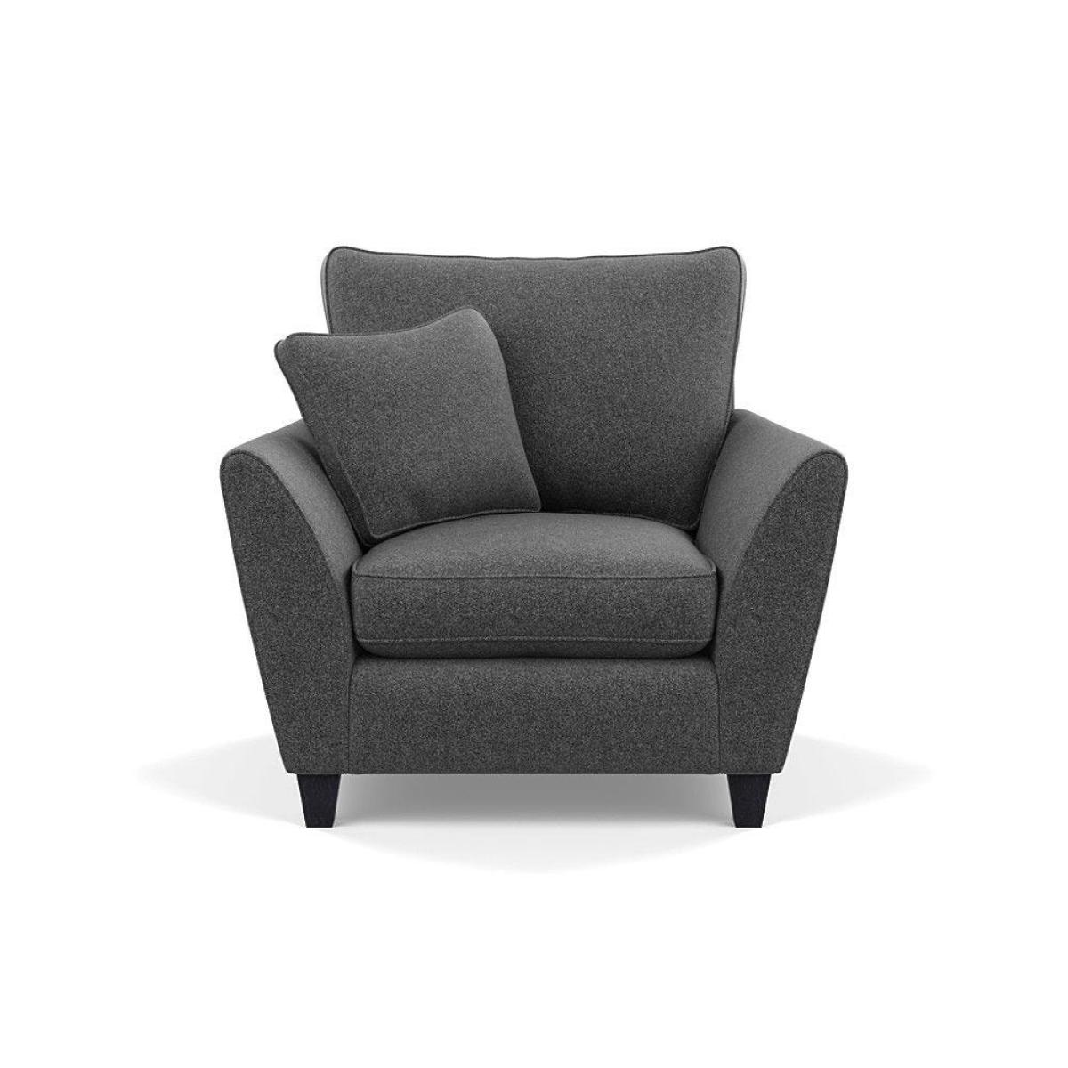 Heal's Torino Armchair In Texture Ink With Black Feet - Heal's UK Furniture – image 11