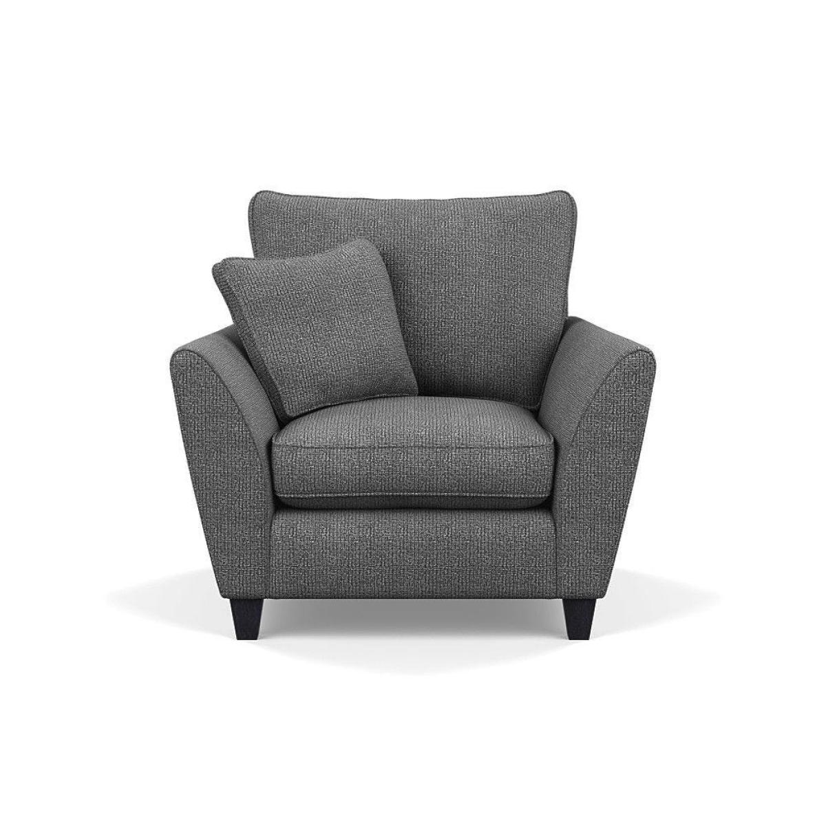 Heal's Torino Armchair In Texture Ink With Black Feet - Heal's UK Furniture – image 21