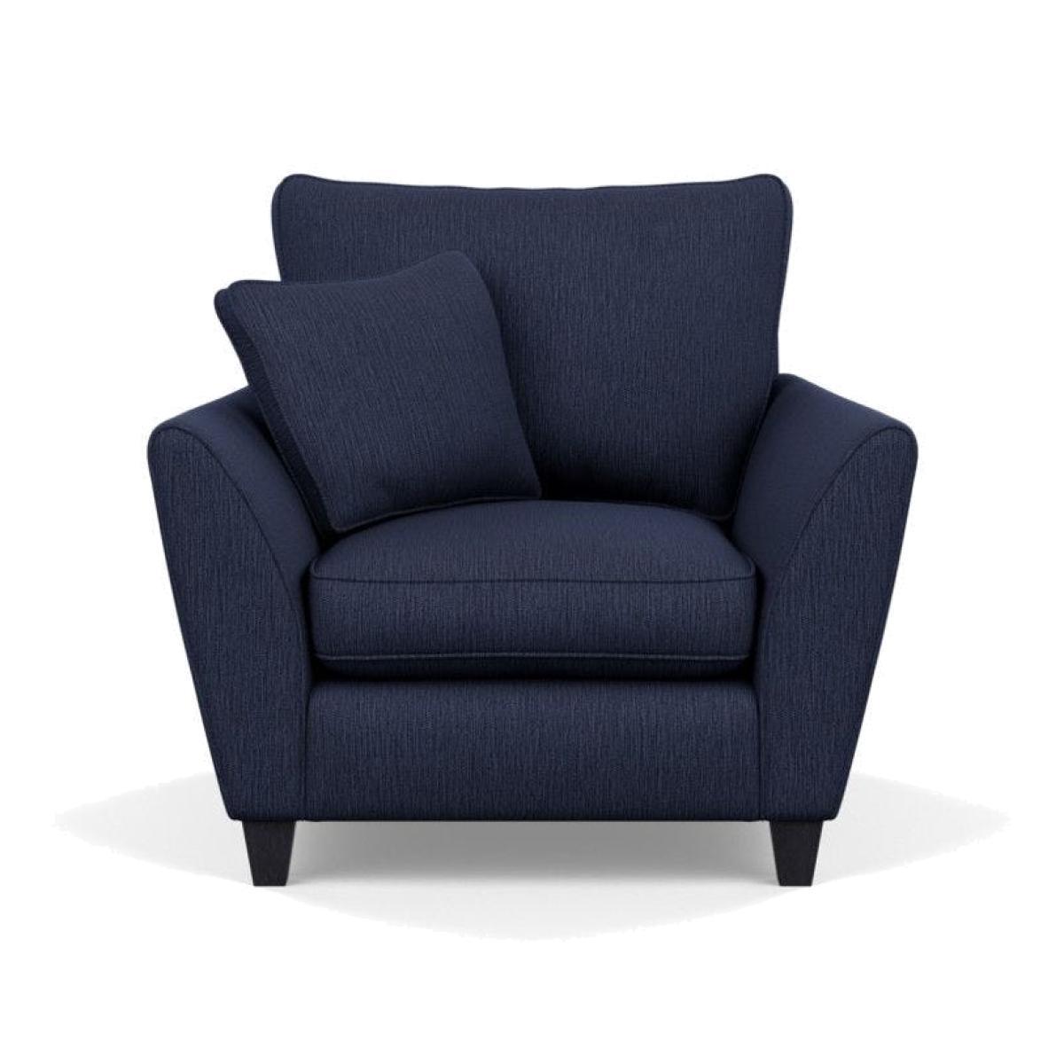 Heal's Torino Armchair In Texture Ink With Black Feet - Heal's UK Furniture – image 1
