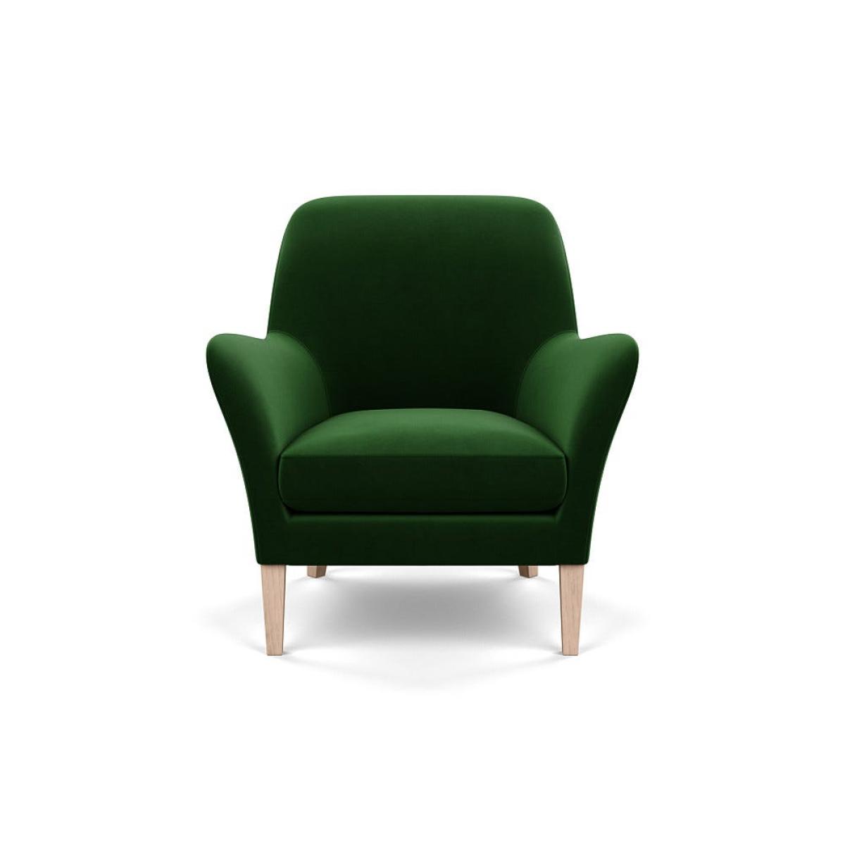 Heal's Wallis Armchair Smart Velvet Forest Natural Oak Feet – image 2