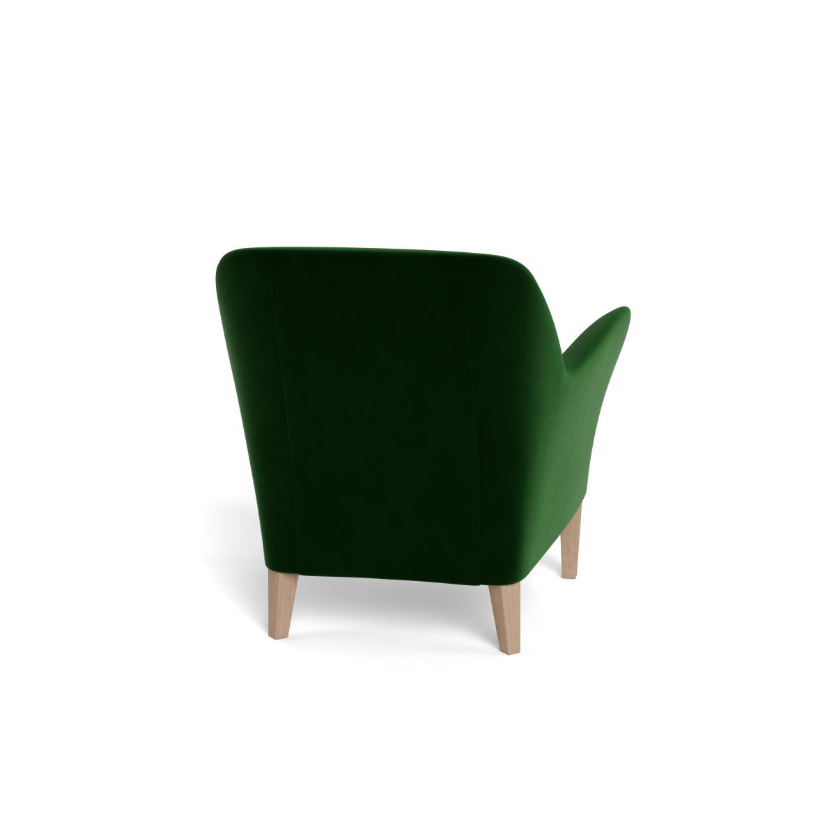 Heal's Wallis Armchair Smart Velvet Forest Natural Oak Feet – image 6