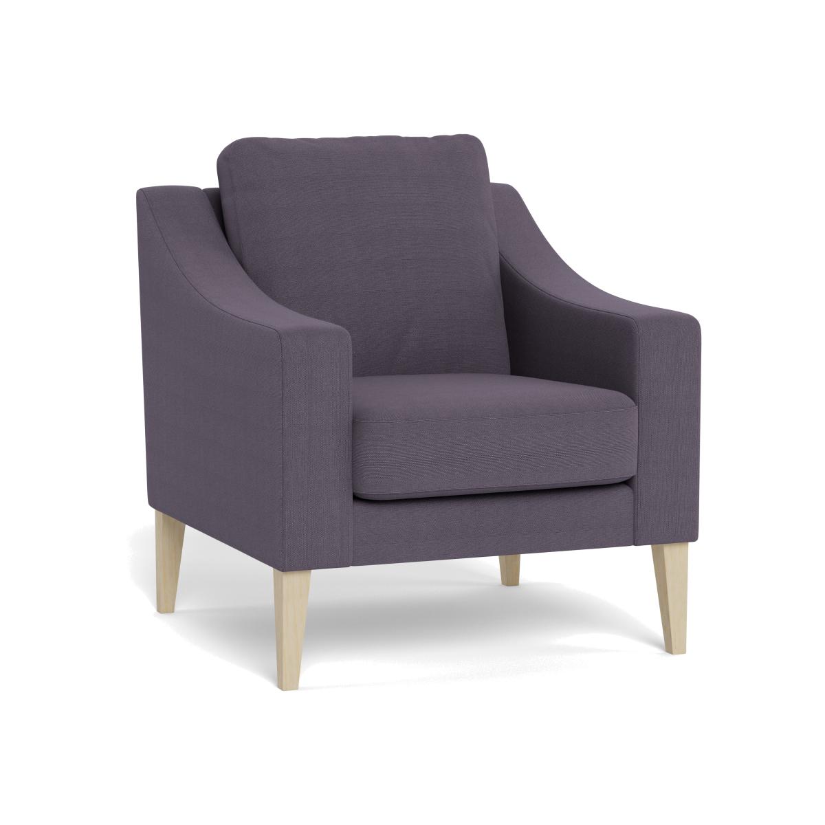 Heal's Richmond Armchair Linen Shadow Black Feet – image 1