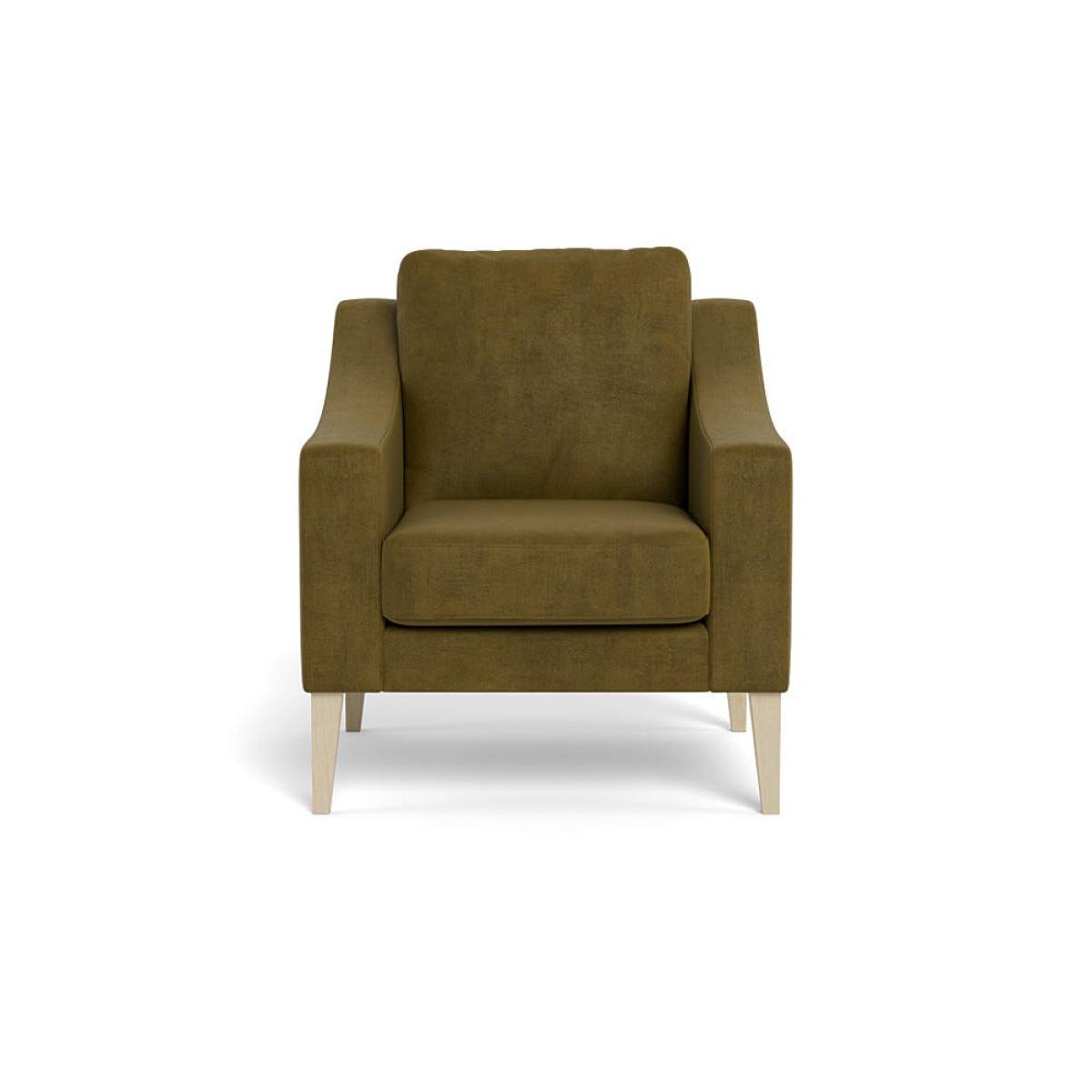 Heal's Richmond Armchair Smart Luxe Velvet Peridot Natural Beech Feet – image 2
