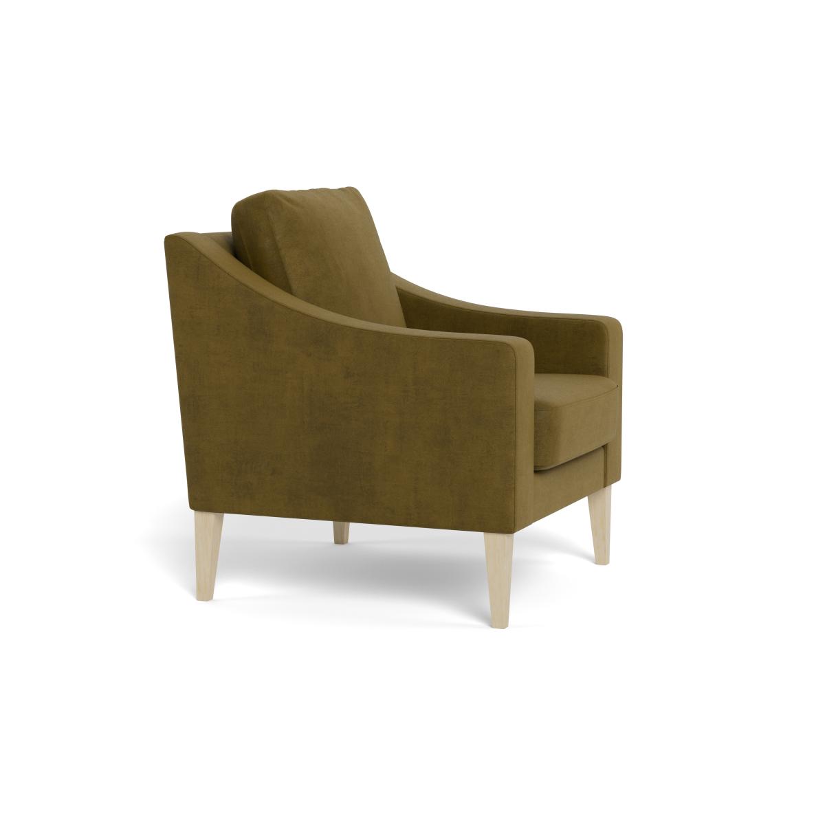 Heal's Richmond Armchair Smart Luxe Velvet Peridot Natural Beech Feet – image 3