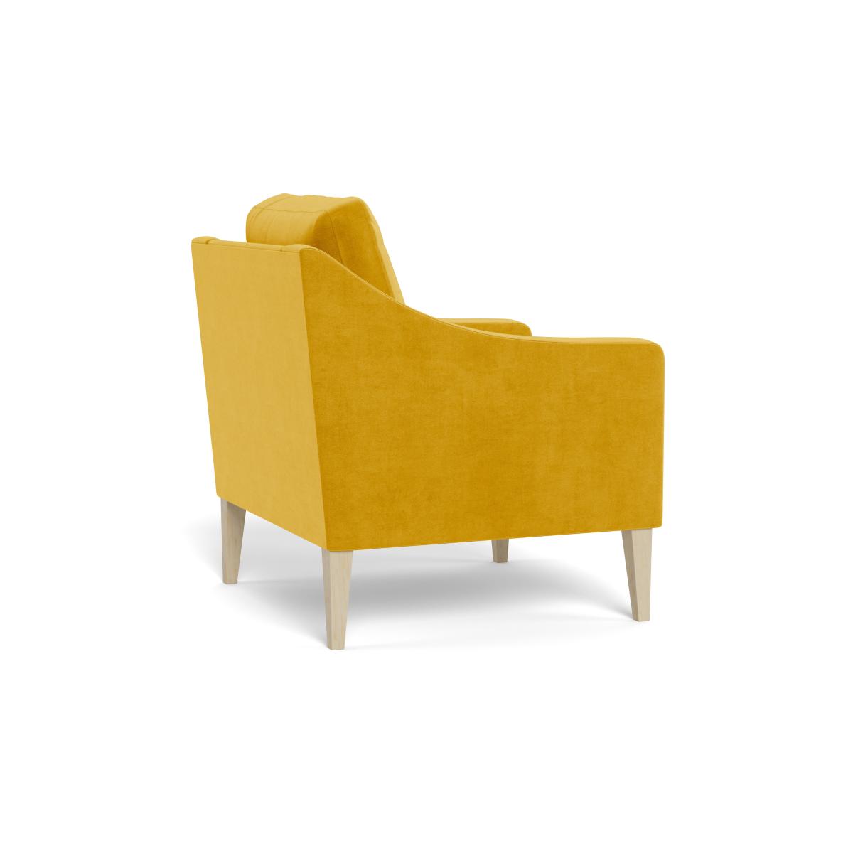 Heal's Richmond Armchair Smart Luxe Velvet Canary Black Feet – image 5