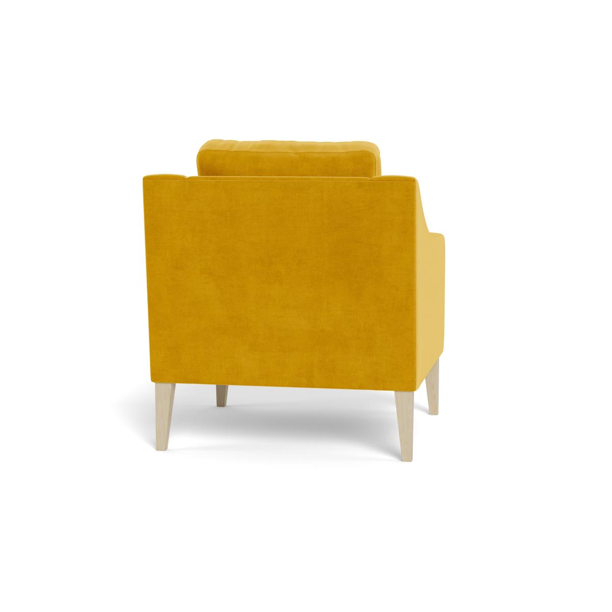 Heal's Richmond Armchair Smart Luxe Velvet Canary Black Feet – image 6