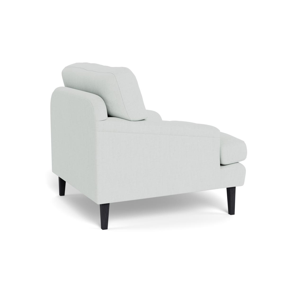 Heal's Stanton Armchair Broad Weave Tin Walnut Stained Feet – image 5
