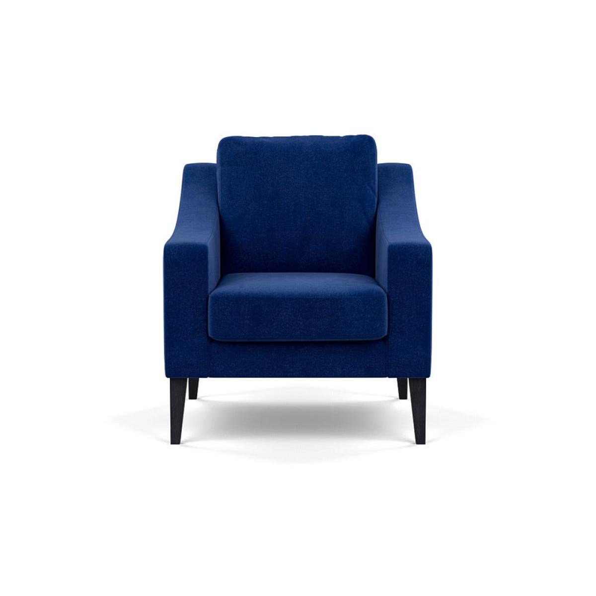 Heal's Richmond Armchair Smart Luxe Velvet Azure Black Feet – image 2