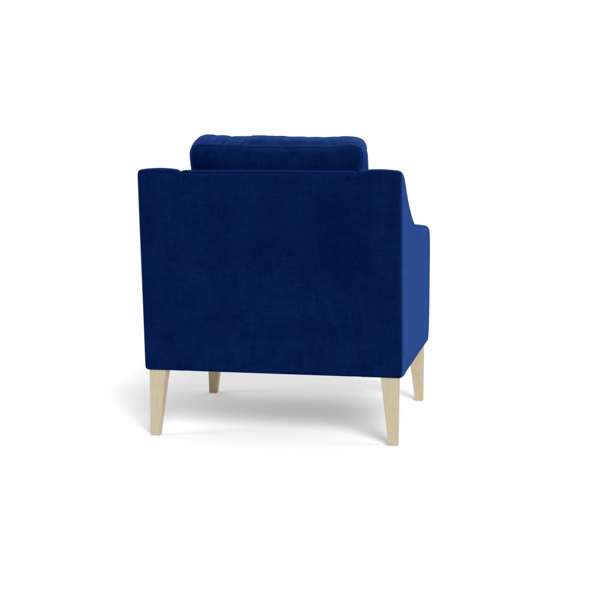 Heal's Richmond Armchair Smart Luxe Velvet Azure Black Feet – image 6