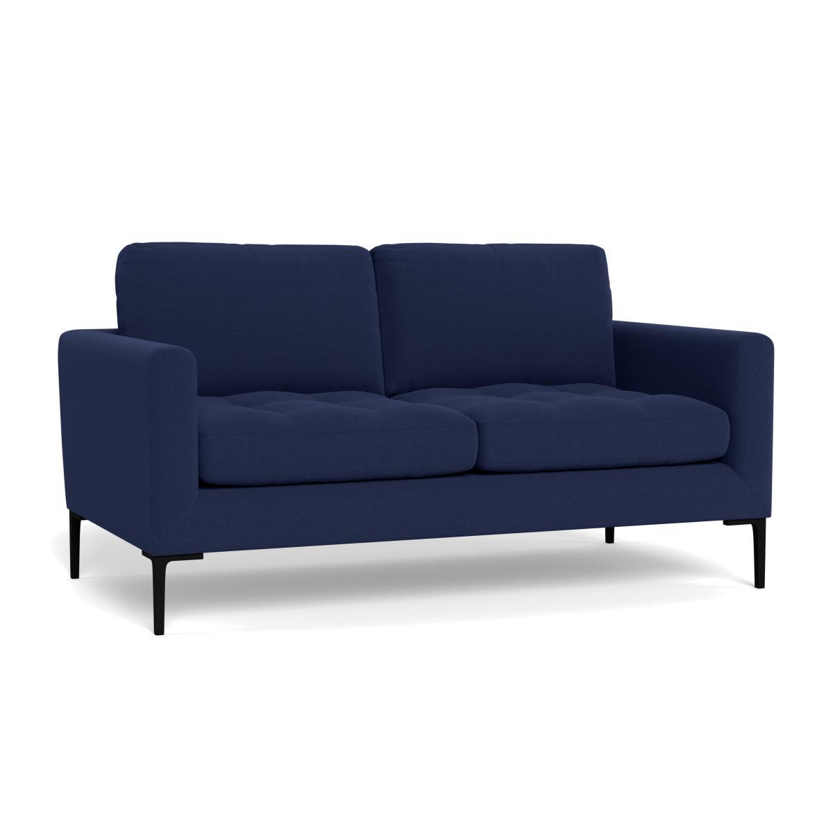 Heal's Eton 2 Seater Sofa Melton Wool New Navy Brass Feet - Heal's UK Furniture – image 1