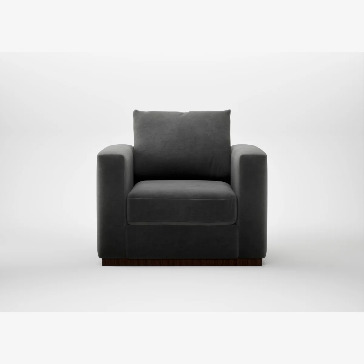 Heal's Trento Armchair Smart Luxe Velvet Nickel – image 1