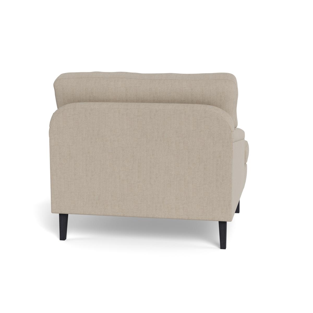 Heal's Stanton Armchair Broad Weave Putty Black Feet – image 6