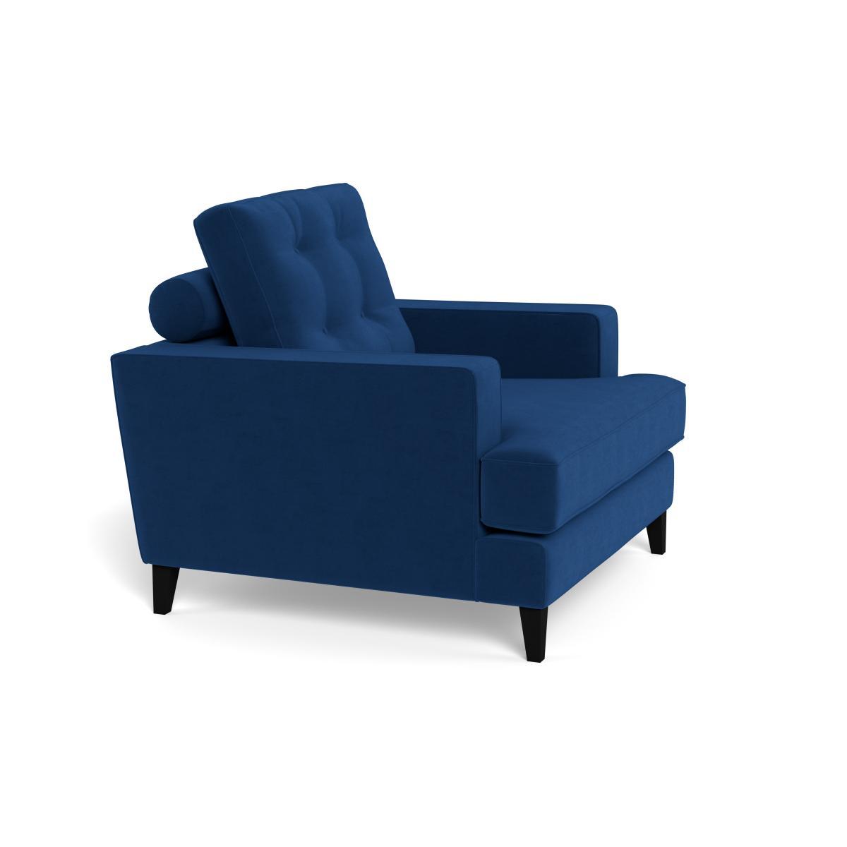 Heal's Mistral Armchair Smart Velvet Petrol Natural Feet - Heal's UK Furniture – image 2